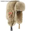 Faux Fur Winter Hat Thick Ear Protectors Hats Fashion Bomber Hat  Male