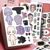 Demœ Hunters DIY Stickers Set Puzzle Face Changing Stickers Kpop DIY Phone Laptop Luggage Skateboard Graffiti Decals Kids Gift