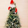 Haobei Christmas Hugging Tree Topper - Creative Cartoon Star with Old Man Design