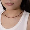 Kiee Oshimu (Silver925) 203 Red Silver Beads Necklace
