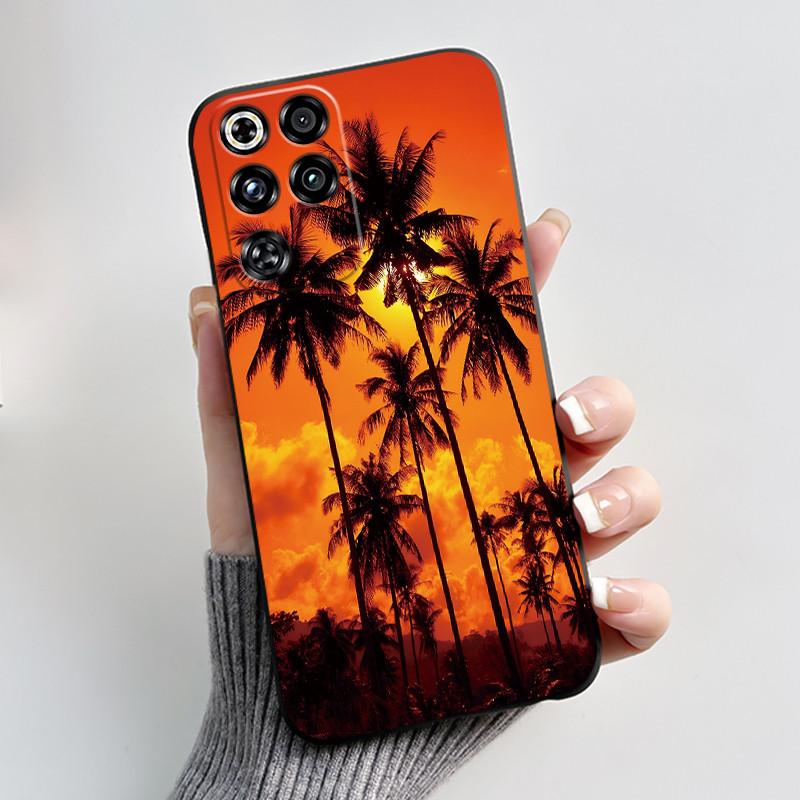 Чехол для ZTE Nubia Red Magic 11 Pro Милый Кролик с Сердечками Смешной Черный Матовый Мягкий Силиконовый Чехол для Телефона RedMagic 11 Pro + Плюс