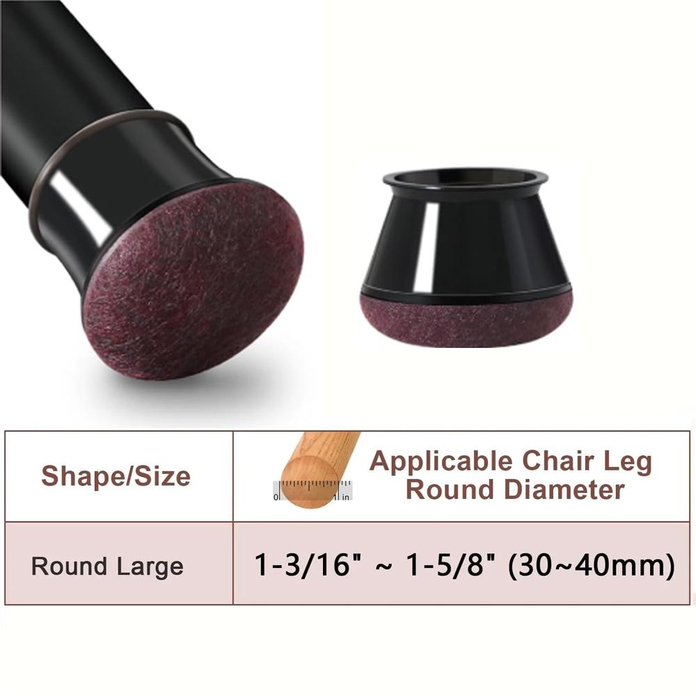 16 шт. Защитные накладки на ножки стульев для паркетных полов, войлочные мебельные накладки, силиконовые колпачки, снижающие шум