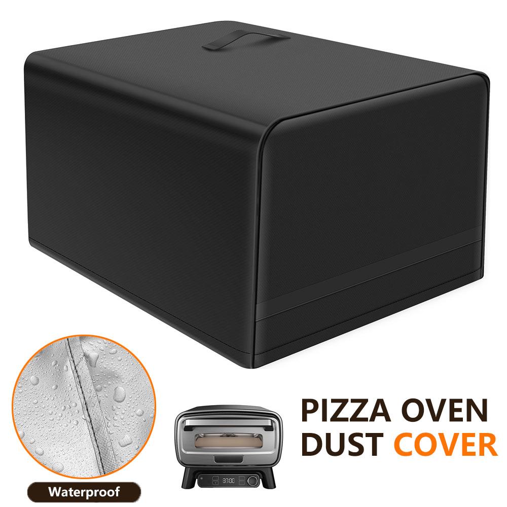 Pizza Oven Cover Oxford Pizza Oven Dust Cover with Power Cord Storage Pocket and Adjustable Drawstring Waterproof Oven Accessory