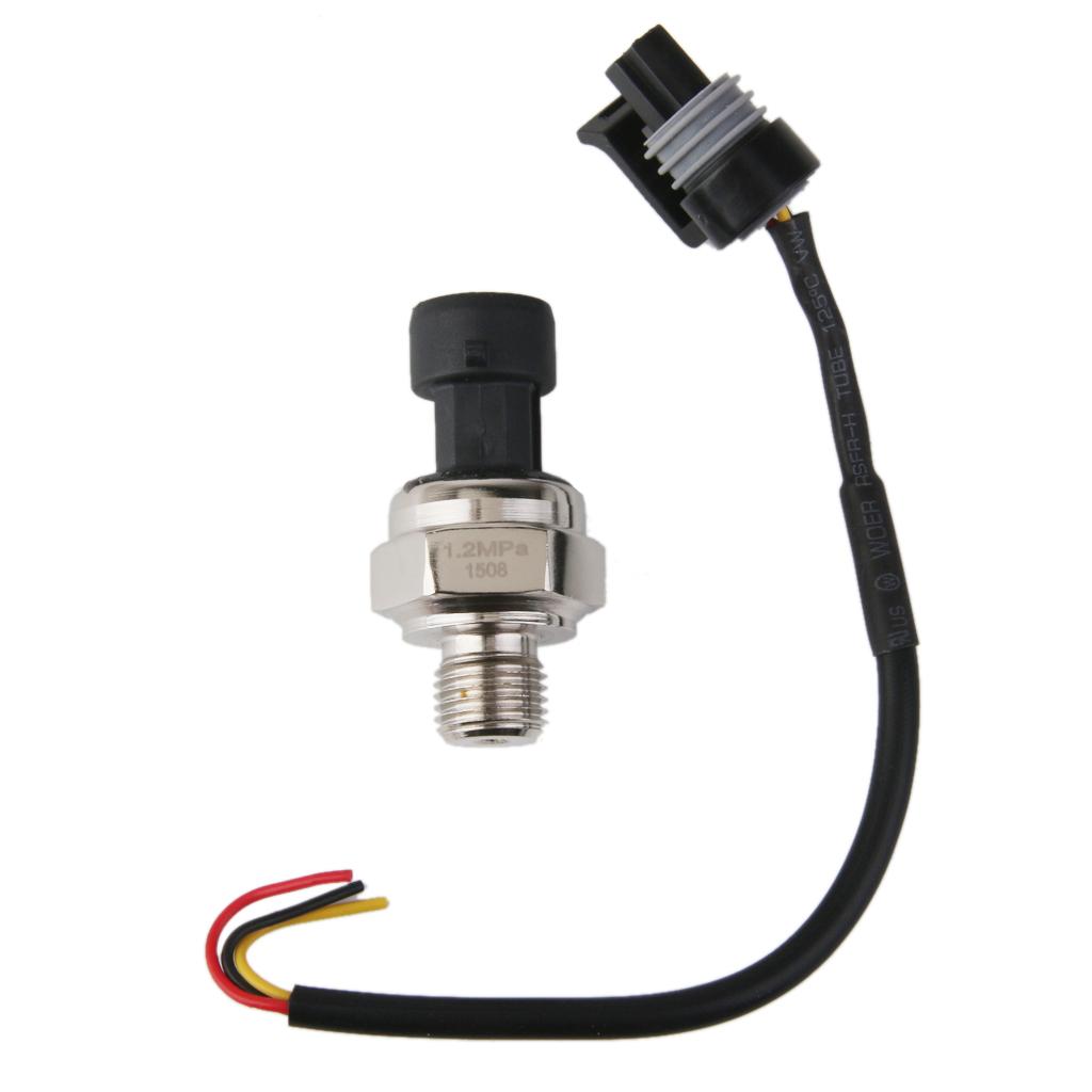 G1/4 0-1.2MPa Pressure Transmitter Sensor for Water Gas Oil Industrial Gauge Monitoring Device