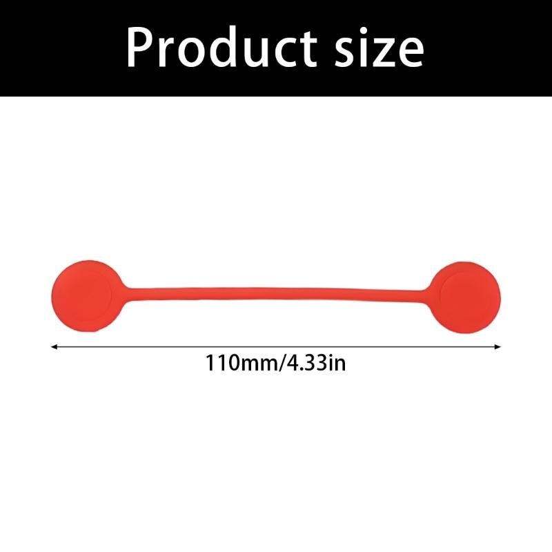 Набор из 10 многоразовых магнитных кабельных стяжек для организации шнуров, силиконовые магнитные стяжки для связывания вещей, закладка для книги