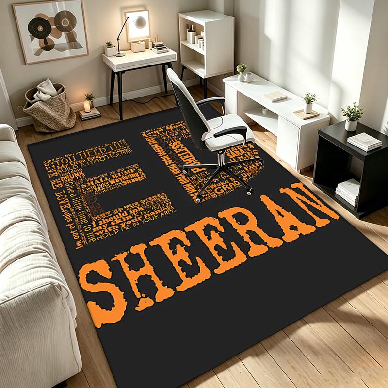 ed sheeran A rug suitable for office chair areas living rooms and computer desks perfect for home offices and an ideal holiday gift