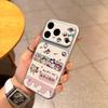 Corning Shell 17: Чехол с мультяшным рисунком и текстурой кожи для iPhone 11-16