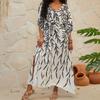 Plus Size Summer Women's Cover-Ups Bohemian Long Dress Seaside Holiday Beach Cover Up Swimwear Outer Shirt