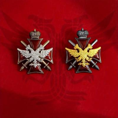 Царская российская дворянская корона медаль брошь крест Святого Иоанна Мальтийского сувенирная коллекция изысканное металлическое украшение ювелирные булавки