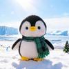 Плюшевая игрушка пингвин с рождественским шарфом - Подарок для детей