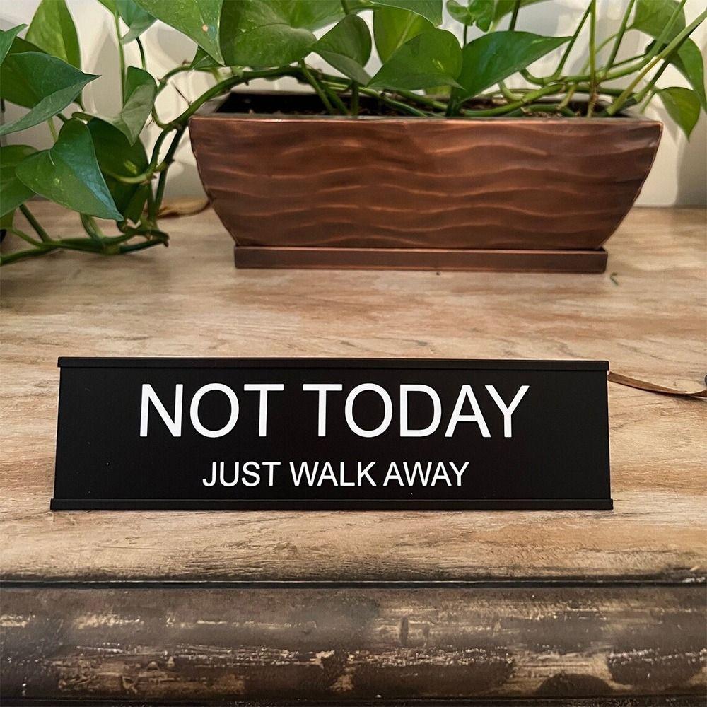 Black Desk Sign Lightweight Seating Sign Creative Seat Cards  Coworker Gift