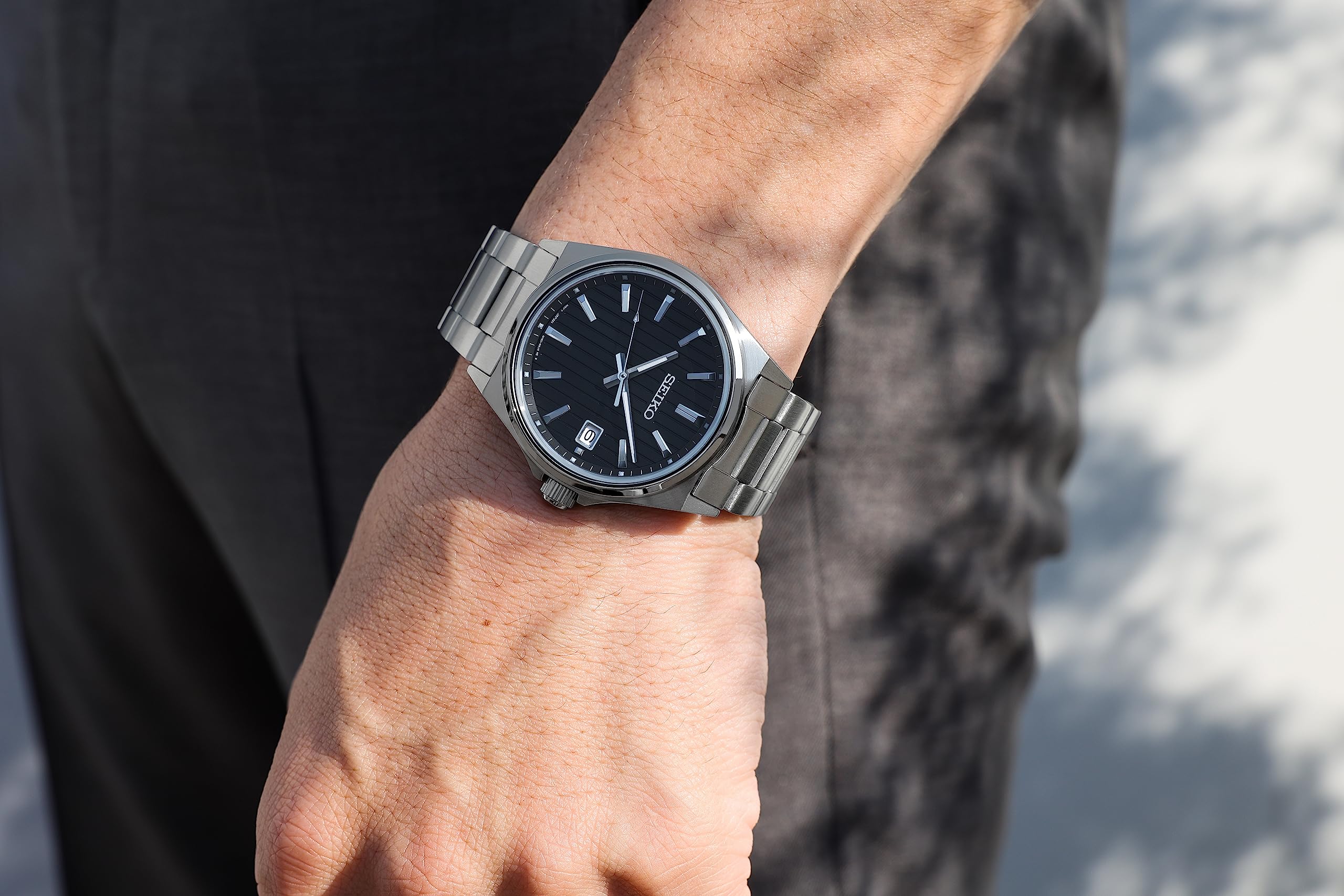 トトロ　セイコー　SBTH005 Часы Seiko SBTH005 Серебристые Кварцевые Seiko Selection Серия S