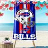 Buffalo Bills Beach Towel Beach Towel Microfiber Beach Towel, Lightweight and Quick-Dry, for Summer Travel, Swimming Pool Fan Birthday Gift