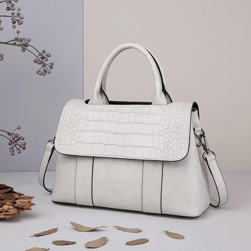 Кожаная сумка темперамента, модная женская сумка через плечо, кожаная сумка для покупок