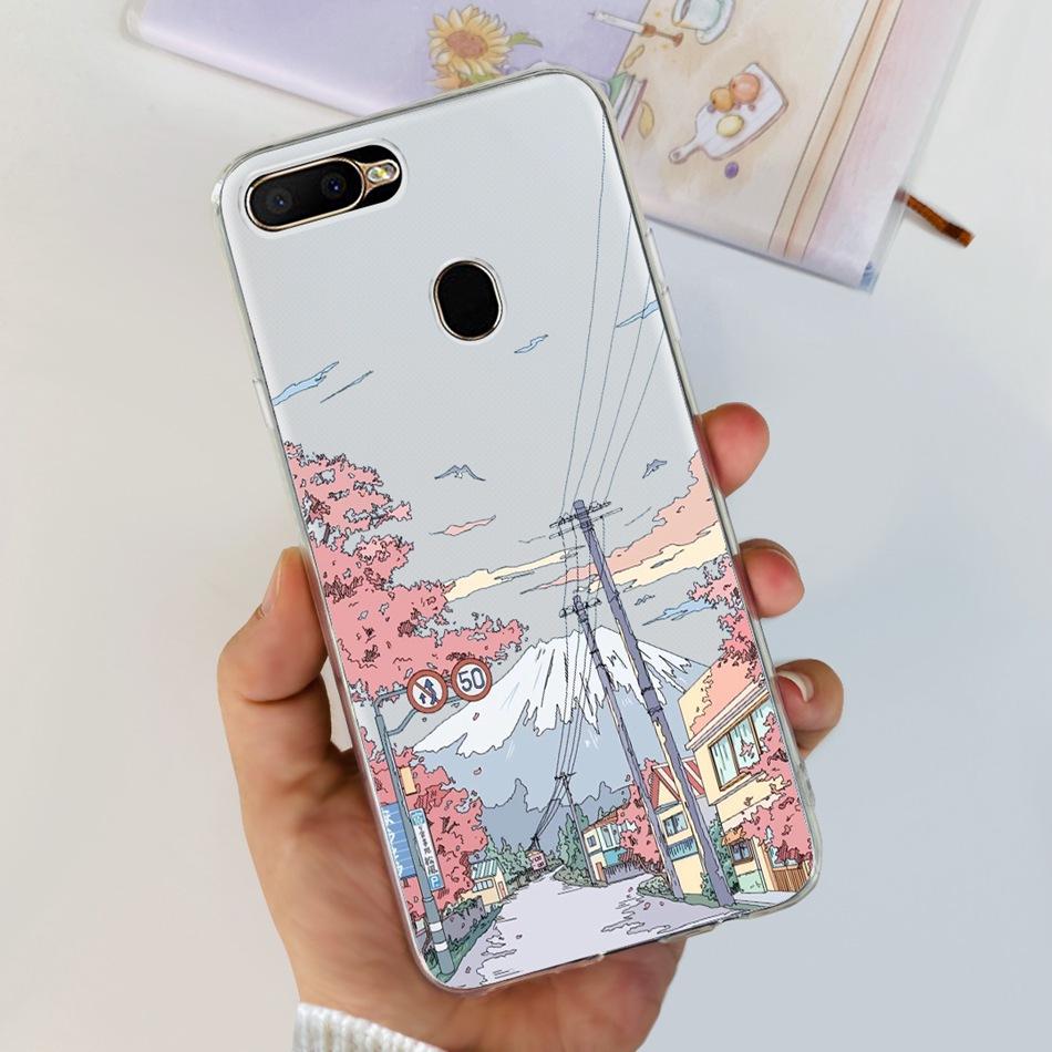 For OPPO A5S Case Cute Pattern Soft Silicone TPU Cover Cases For Oppo A5Ss AX5s A 5S CPH1909 CPH1920 CPH1912 Phone Shell Bumper