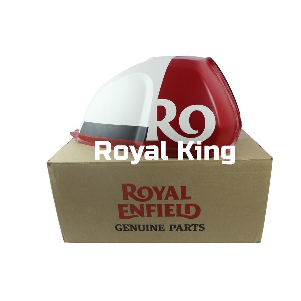 Royal Enfield "White Flame" Petrol Fuel Gas Tank For Scram 411