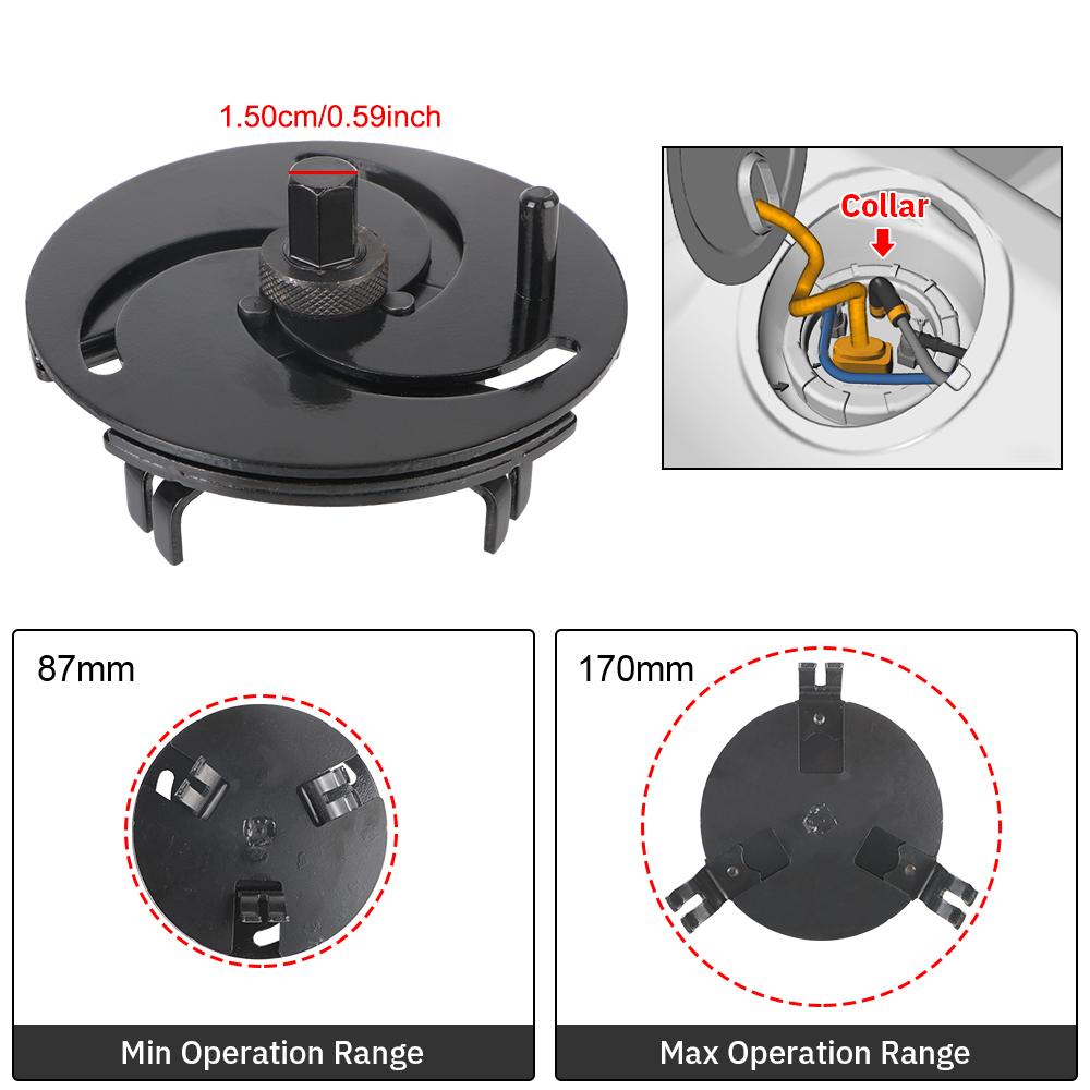 Инструменты для ремонта автомобиля, 3-х челюстной съемник, универсальный регулируемый ключ для крышки топливного бака автомобиля, гаечный ключ для снятия масляной крышки насоса