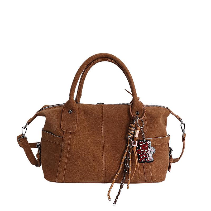 Премиальная женская сумка 2025 новая осенне-зимняя ретро сумка через плечо, сумка-мессенджер, женская сумка, модная сумка-бостонка