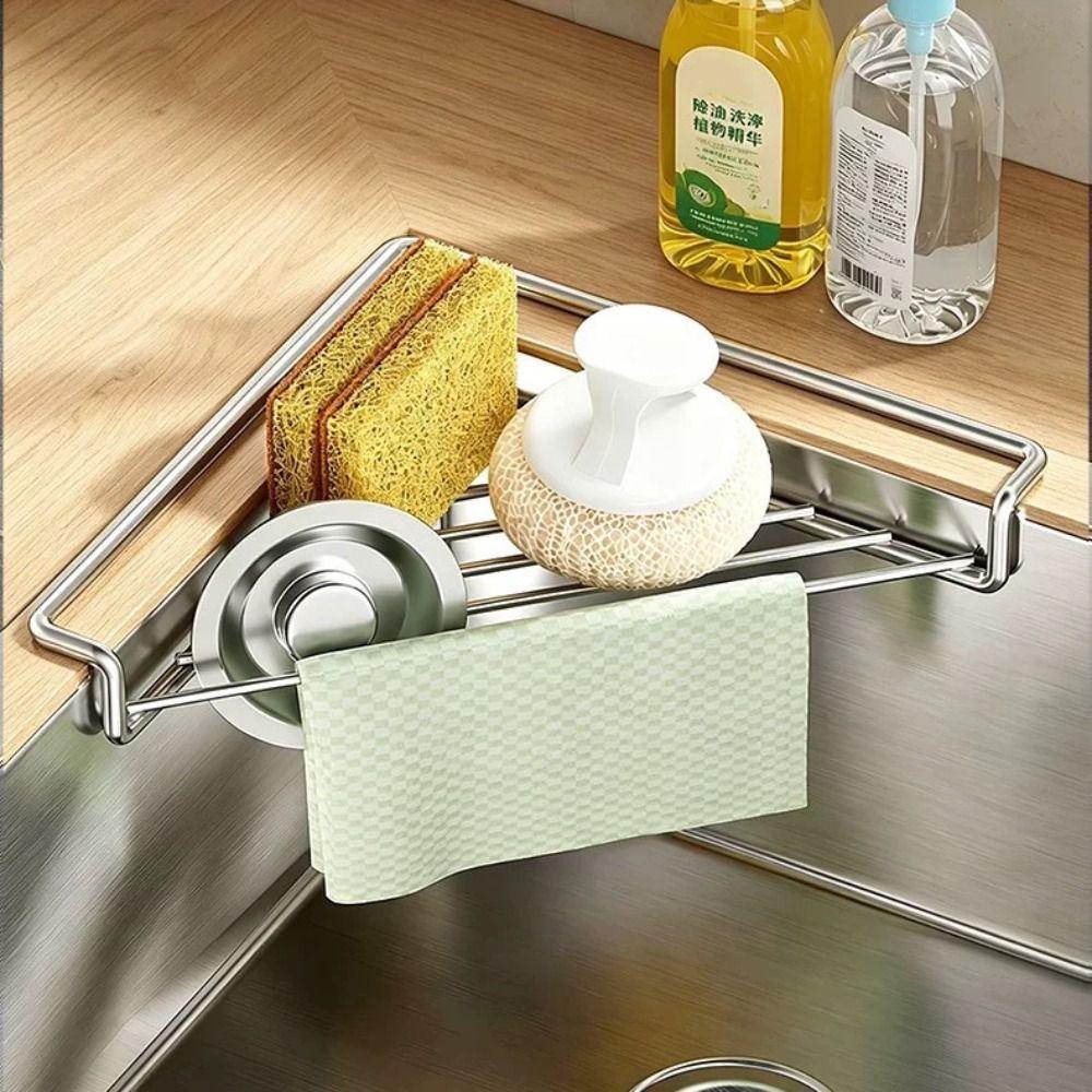 Waterproof Dish Drying Rack Anti-rust Sink Drain Shelf Sink Storage Holder Laundry Room