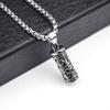 European and American Titanium Steel Necklace Men's Hip Hop Bounce Di Mantra Pendant Pendant ,A Gift for My Boyfriend