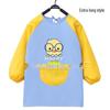 Kid's Waterproof Long-sleeved Reversible Painting Smock with Kindergarten Print - Protecting Clothes for Messy Activities.