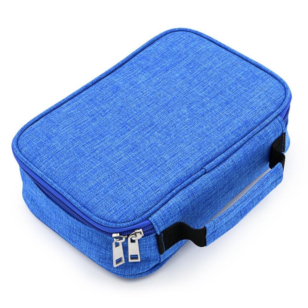 Large Capacity Porous Pencil Case 72 Hole Oxford Cloth Pencil Case Art Storage Pen Case  Student