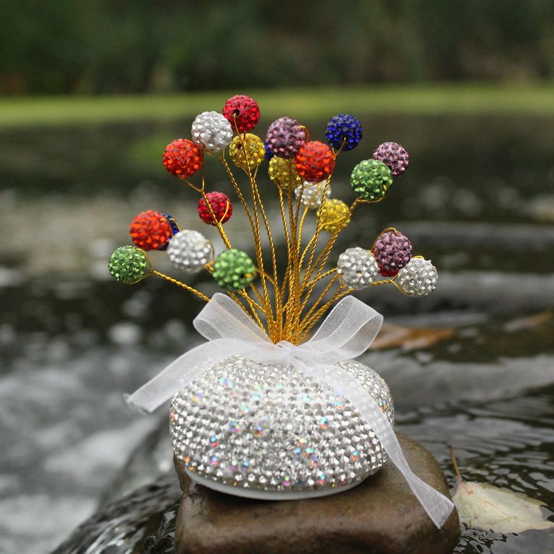 10mm Rounddiscoball Spacerbead Rhinestone Disco Czech Crystal 30pcs Pave Clay  Beads