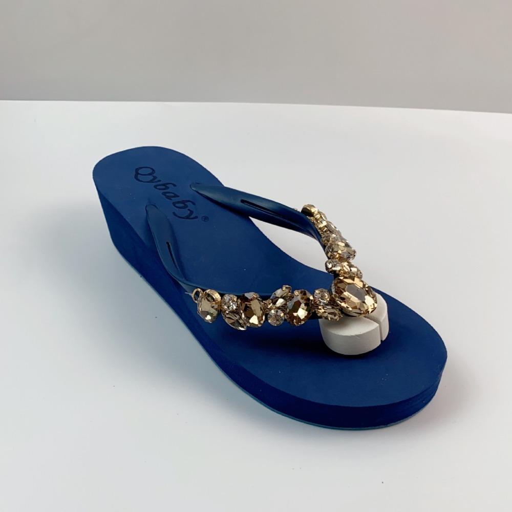 Тапочки с бриллиантами, женская летняя одежда для отдыха на открытом воздухе, пляжная обувь, сандалии, женская сексуальная обувь, шлепанцы на каблуке для женщин, Chanclas Mujer