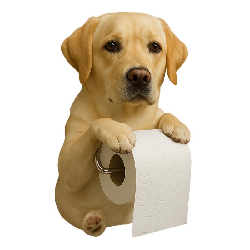 Милый держатель для туалетной бумаги в виде собаки, настенный, из смолы, органайзер для рулонной бумаги с собакой, декор для ванной комнаты, кухни, диспенсер для бумажных полотенец, салфеток