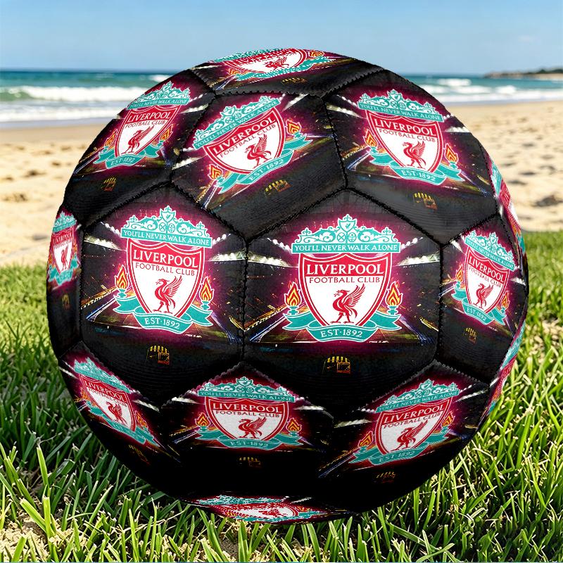 Футбольный мяч Liverpool F.C. Размер 5, из износостойкого ПУ, для матчей, тренировок и ежедневной практики, Подарок на день рождения для любителей футбола