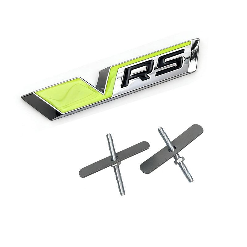 CXUX8 Car 3D Metal Logo Grill Trunk Emblem Badge Sticker Decals For Skoda VRS Octavia 1 2 3 5 Fabia Rapid Superb Kodiaq KAROQ 4x4 YETI