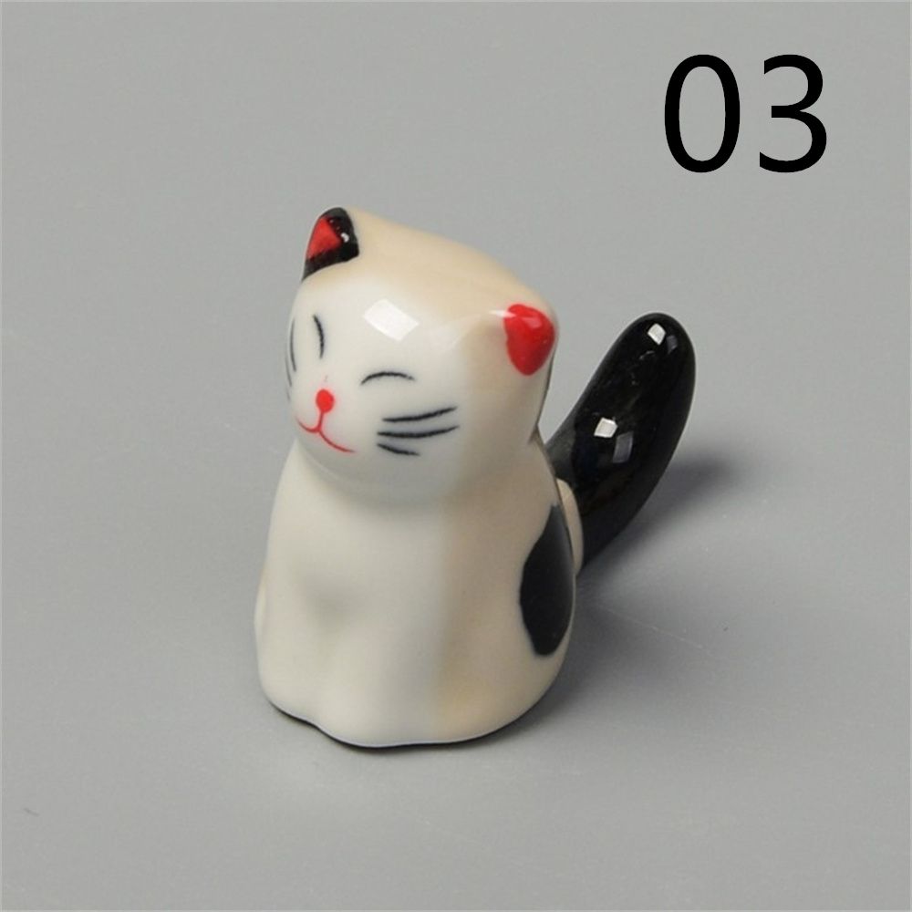 Beautiful Home Hotel Luck Japan Lucky Cat Cutlery Stand Japanese Chopsticks Holder Ceramic