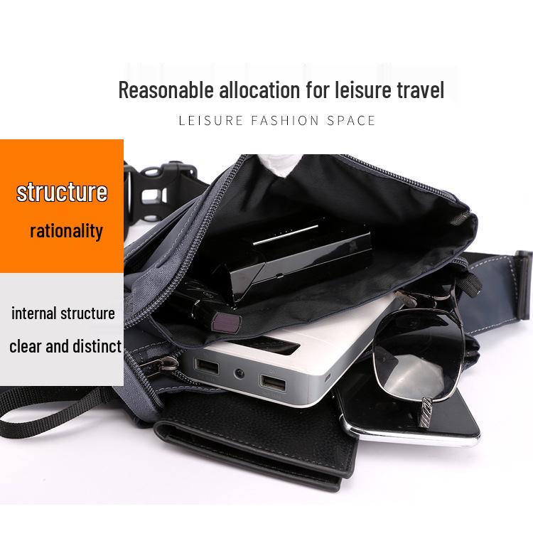 Новая мужская модная многофункциональная спортивная поясная и нагрудная сумка через плечо