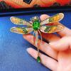 Vintage Rhinestone Dragonfly Brooches For Women Luxury Animal Insects Brooch Pins Clothes Suit Party Accessories Jewelry Gifts