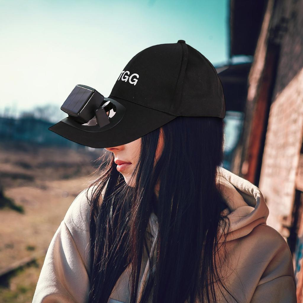 Кепка-веер от солнца, сочетающая в себе функции защиты от солнца и невидимый черный вентилятор, длительный срок службы батареи, легкий и портативный