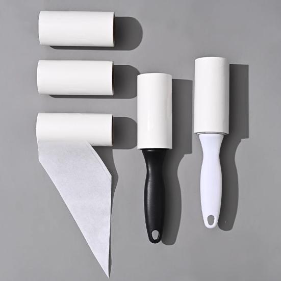 Lint Roller Clothes Furniture Hair Sticker Ergonomic Handle Adhesive Sheets Portable Lint Remover Multipurpose Cleaning Tool