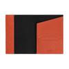 Montblanc Artisan Series Hexagonal White Star Logo Leather Passport Holder Unisex Passport Holder Orange MB221356