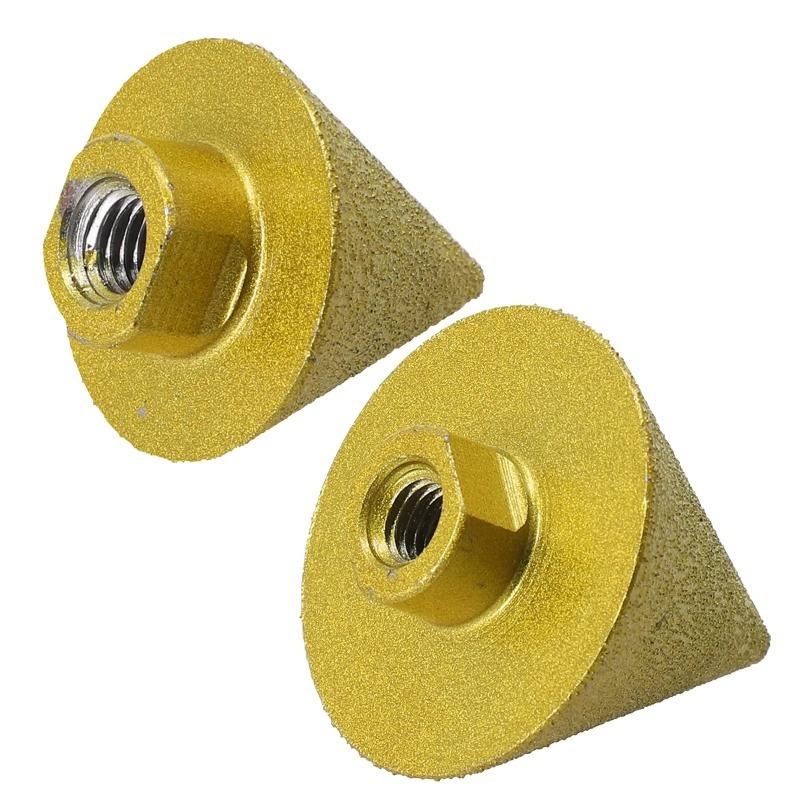 Diamond Drill Bits Grinding Wheels M10 Threaded Polishing Ceramic Tile Engraving Cutting 38 50MM Tapered Chamfering Utility