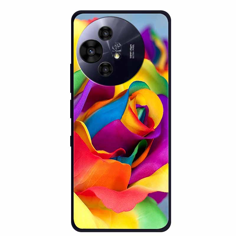 Чехол для телефона TCL 50 Pro NxtPaper Черный Силиконовый Мягкий ТПУ Чехол Для TCL 50 Pro NxtPaper 5G Задняя Крышка Чехол 6.8" Coque Ударопрочный