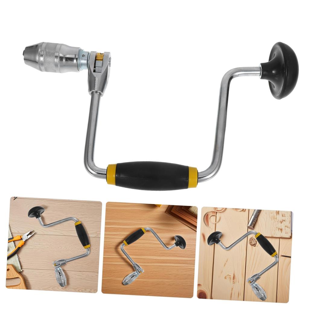 Ручная дрель с удобной нескользящей рукояткой, простая в использовании, ручной пуансон, портативный инструмент для дерева, металла и стекловолокна