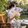 Chinese Style Retro Bamboo Fan Butterfly Pattern Dance Fan Portable Handheld Fan  Home Decoration