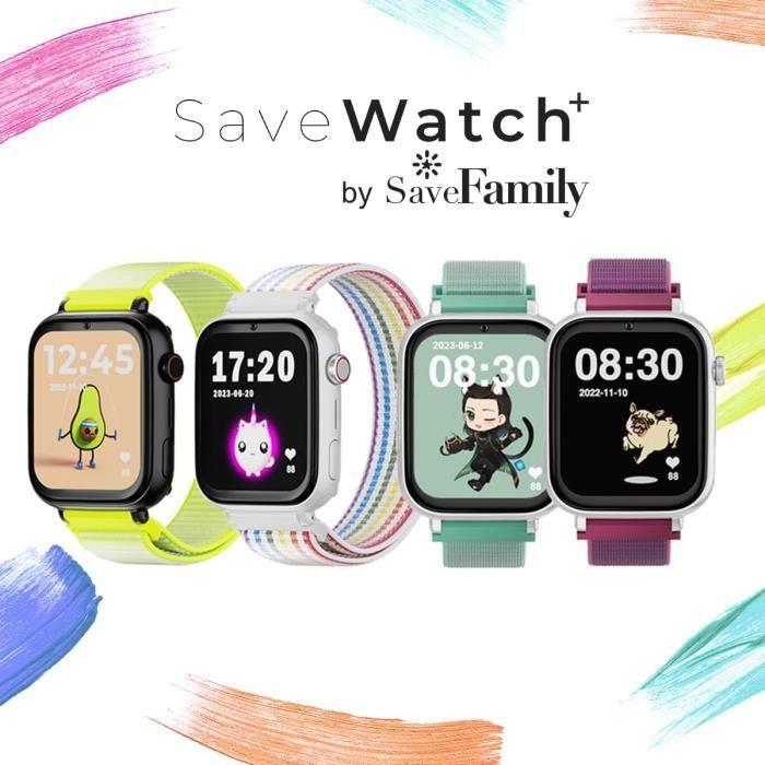 Montre connectée enfant - savefamily - savewatch plus 4g - gps - ultra mince - personnalisable