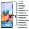 3pcs Tempered Glass For  Redmi Note 9 Pro 9S 9T Note 8 8T 7 10 Pro Screen Protector For Redmi 9T 9A 9C 10 8 8A Phone Glass