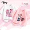 Disney Детская хлопковая футболка с коротким рукавом, мультяшный дизайн