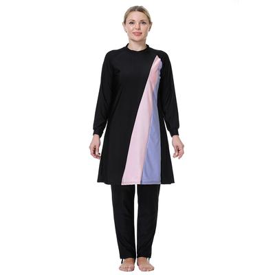 Женский мусульманский купальник размера плюс, женский купальник с полным покрытием, очень эластичный, удобный, пляжная одежда из 3 предметов 3XL-8XL