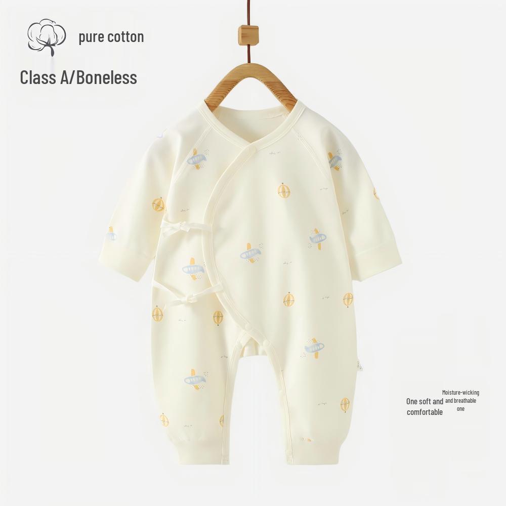 Весенний хлопковый ромпер для новорожденных - Боди с длинным рукавом для девочек