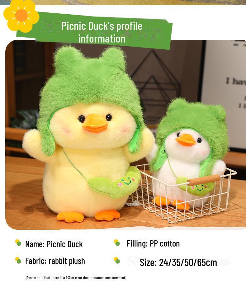 Мягкая игрушка «Весенняя прогулка утка» — милая трансформированная кукла-утка для подарка на день рождения ребенка