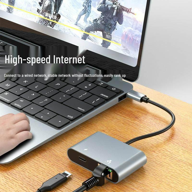 Адаптер-хаб USB-C на 2,5G Ethernet и PD-зарядку 100 Вт - Двухфункциональная док-станция