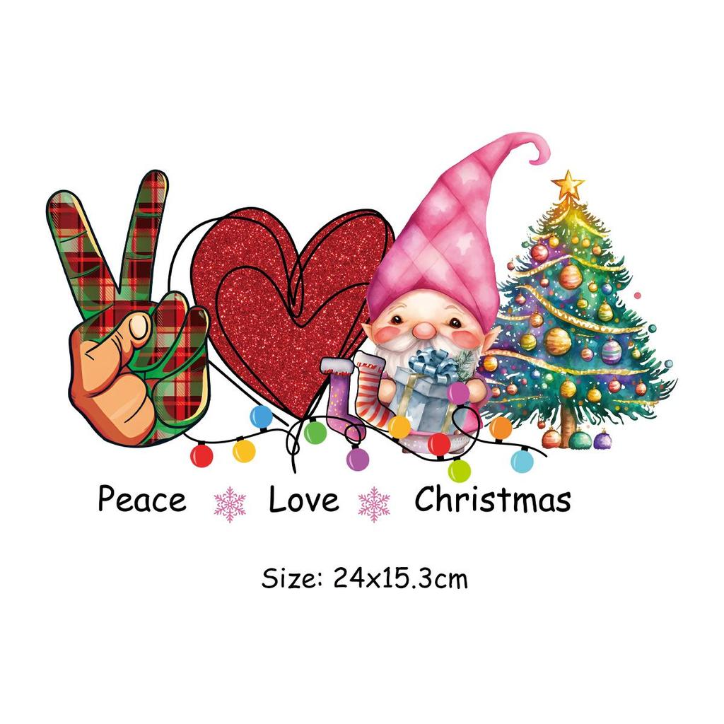 2023 Christmas Patch For Clothes Barbie Pink Clothes Stickers Diy Parches Ropa Heat Press Appliqued Iron On Heat Transfer Thermo