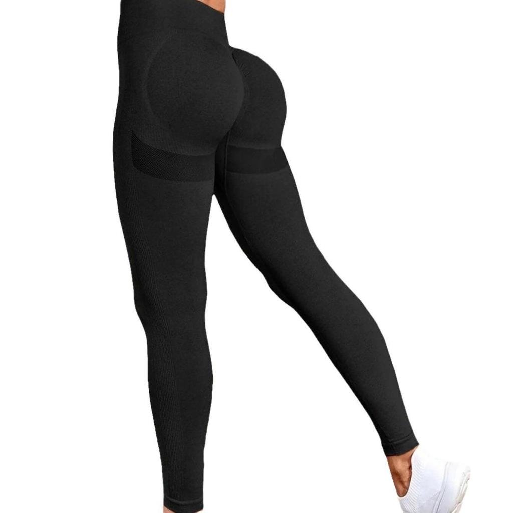 European and American Popular Seamless High Waist Hip-Lifting Yoga Pants with Abdomen Control